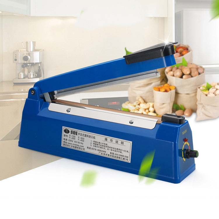 F-200 200mm Heat Sealing Hand Impulse Poly Sealer Closer Machine, Plastic Shell, 200mm Heat Sealing Machine – Durable Build, Easy to Use 200mm Heat Sealing Machine