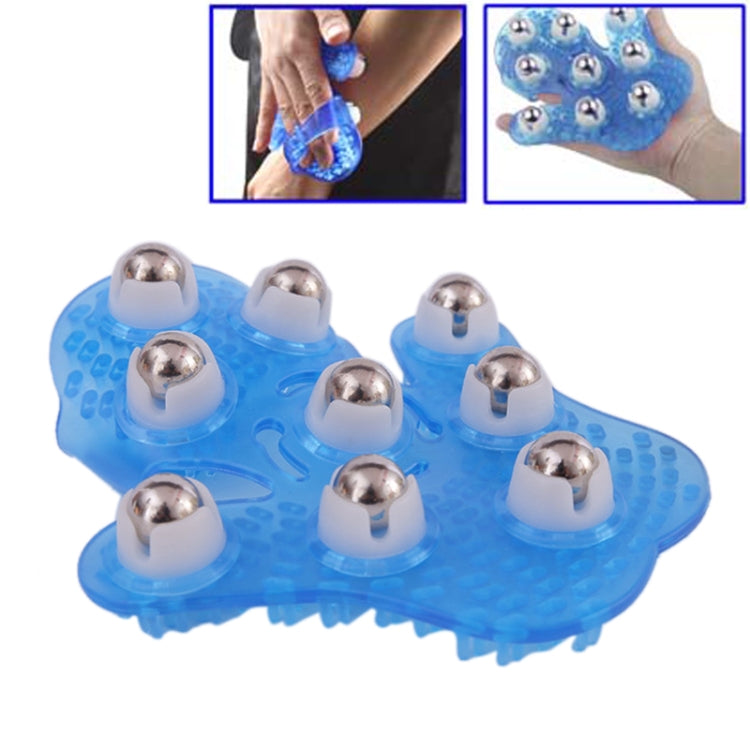 Thickened Palm-shaped Handheld Ball Meridian Massager, Nine balls Magenta, Nine balls Blue – Durable Build, Easy to Use Nine balls Blue Blue