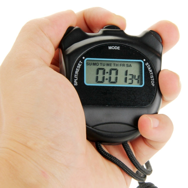 PS50 Stopwatch Professional Chronograph Handheld Digital LCD Sports Counter Timer with Strap, PS50 PS50