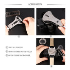 20 Sets of Watch Repair Tools Set Screwdrivers Case Opener, 20 in 1