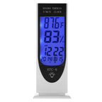 HTC-8 Luminous LCD Digital LED Night Light Thermometer Backlight Hygrometer Humidity Meter, with Alarm / Date / Clock / Calendar, HTC-8 HTC-8