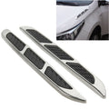 2 PCS Bonnet Air Flow Vent Fender Sticker for Car Decoration, Size: 36.5cm x 3.5cm x 1cm, Size: 36.5cm x 3.5cm x 1cm Size: 36.5cm x 3.5cm x 1cm