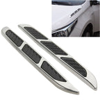 2 PCS Bonnet Air Flow Vent Fender Sticker for Car Decoration, Size: 36.5cm x 3.5cm x 1cm, Size: 36.5cm x 3.5cm x 1cm Size: 36.5cm x 3.5cm x 1cm