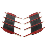 2 PCS Hood Side Shark Gill Simulation Air Flow Vent Fender Sticker for Car Decoration, Size: 22cm x 20cm x 2cm, 220mm x 200mm x 20mm