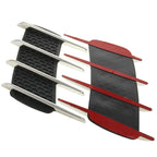 2 PCS Hood Side Shark Gill Simulation Air Flow Vent Fender Sticker for Car Decoration, Size: 22cm x 20cm x 2cm, 220mm x 200mm x 20mm