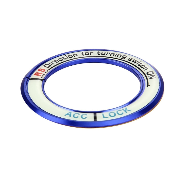 Fluorescent Aluminum Alloy Ignition Key Ring, Inside Diameter: 3.4cm