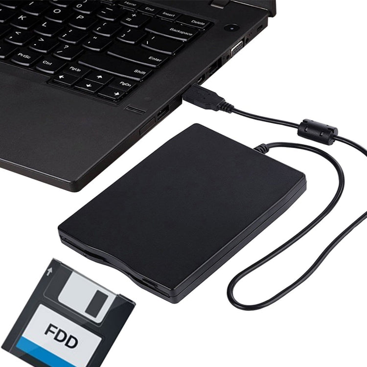 3.5 inch 1.44MB FDD Portable USB External Floppy Diskette Drive for Laptop, Desktop – Durable Build, Easy to Use