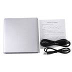 USB 3.0 Aluminum Alloy Portable DVD / CD Rewritable Blu-ray Drive for 12.7mm SATA ODD / HDD, Plug and Play, Blu-ray Drive (Silver), Blu-ray Drive (Red) – Aluminum Alloy