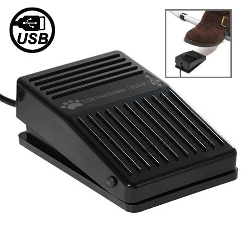 USB Foot Pedal Control Switch Game Pad Keyboard Adapter for Computer, 1 Foot Switch – Durable Build, Easy to Use 1 Foot Switch