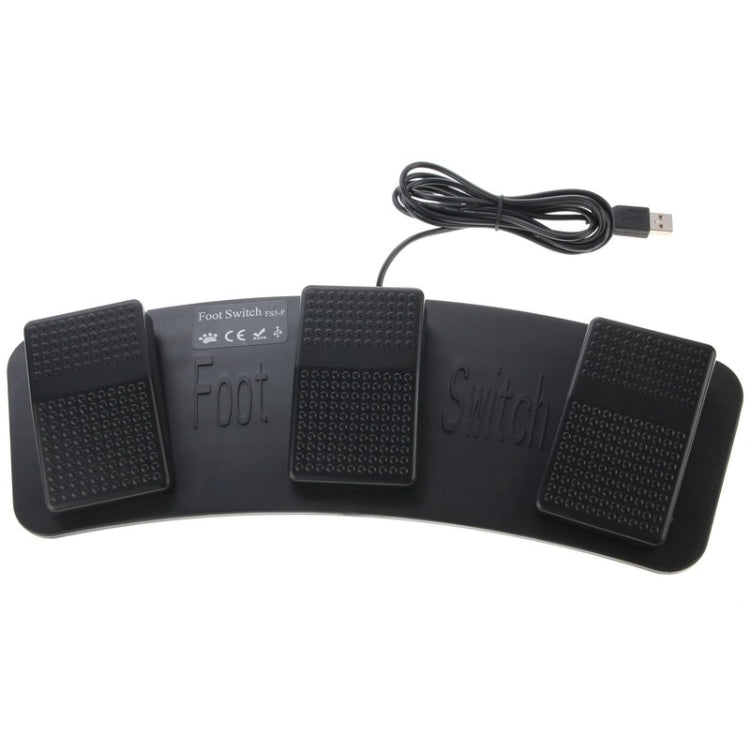 PC USB Triple Action Foot Switch, 2 Foot Switch – Durable Build, Easy to Use