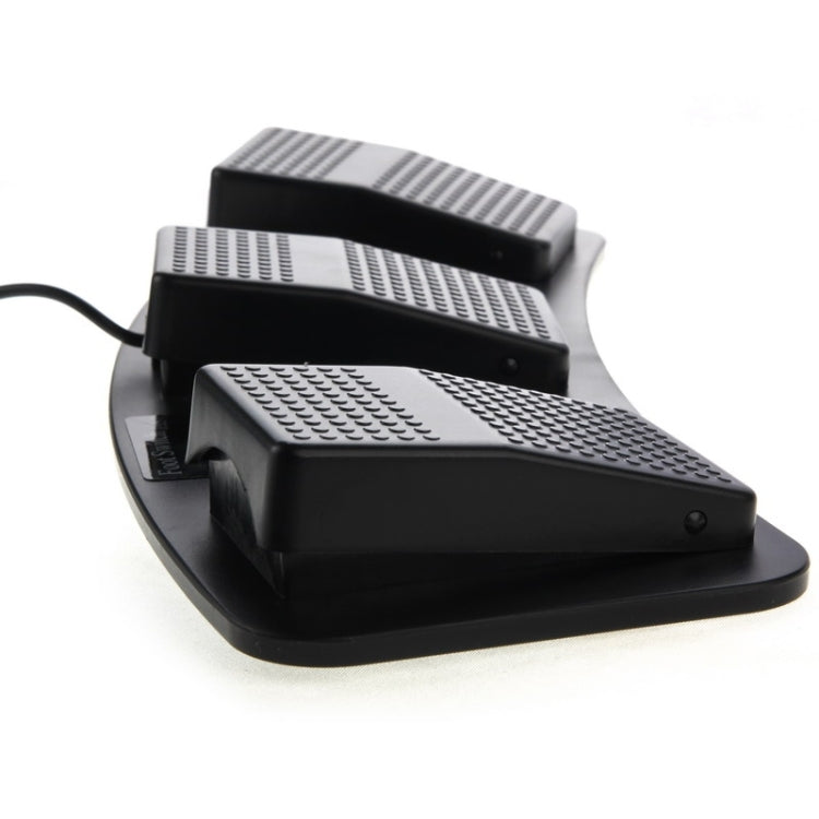 PC USB Triple Action Foot Switch, 2 Foot Switch – Durable Build, Easy to Use
