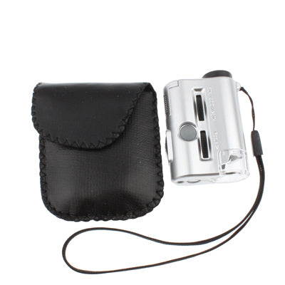 Pocket 30X-60X Microscope with 2-LED Lights / Money Detector Light, 30X-60X – Durable Build, Easy to Use