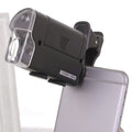 60X-100X Times Phone Microscope Clip Magnifying Jewelry Loupe With LED Light, 60X-100X Clip 60X-100X Clip