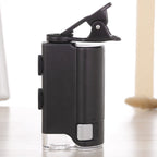 60X-100X Times Phone Microscope Clip Magnifying Jewelry Loupe With LED Light, 60X-100X Clip