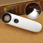 40X Handheld Exclamation Mark Style Magnifier with 2-LED Light, 40X 40X