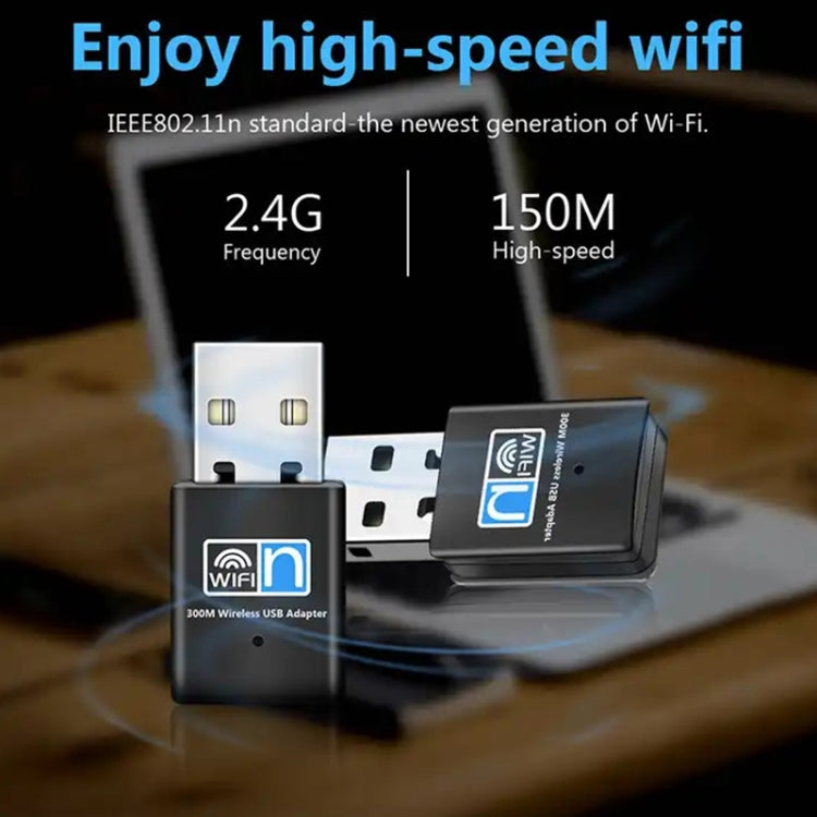 300Mbps Wireless 802.11N USB Network Nano Card Adapter, Card Adapter – Durable Build, Easy to Use