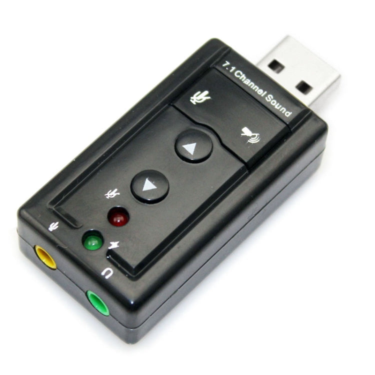External USB 2.0 7.1 Channel 3D Virtual Audio Sound Card Adapter, Plastic 7.1 Channel Black – TPU Plastic 7.1 Channel Black