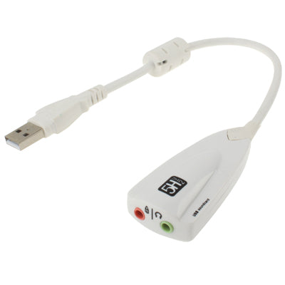 Steel Series 5H V2 USB 7.1 Channel Sound Adapter External Sound Card – TPU White
