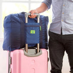 Embellish Multi-functional Portable Waterproof Large Capacity Nylon Foldable Pouch Storage Bag for Travel, Size: 44cm x 35cm x 19cm Dark Blue