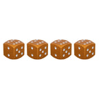 Universal 8mm Dice Style Aluminium Alloy Car Tire Valve Caps, Pack of 4, Dice Style 5, Dice Style 4, Dice Style, Dice Shape 5, Dice Style 5
