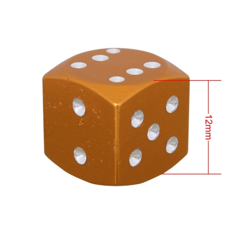 Universal 8mm Dice Style Aluminium Alloy Car Tire Valve Caps, Pack of 4, Dice Style 5, Dice Style 4, Dice Style, Dice Shape 5, Dice Style 5