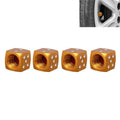 Universal 8mm Dice Style Aluminium Alloy Car Tire Valve Caps, Pack of 4, Dice Style 5, Dice Style 4, Dice Style, Dice Shape 5, Dice Style 5 Dice Style 5 Gold