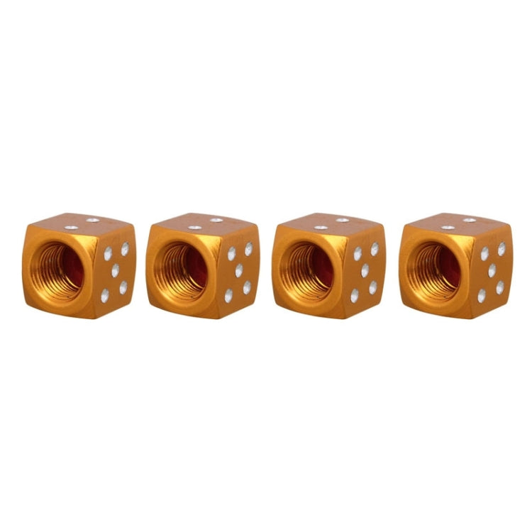 Universal 8mm Dice Style Aluminium Alloy Car Tire Valve Caps, Pack of 4, Dice Style 5, Dice Style 4, Dice Style, Dice Shape 5, Dice Style 5