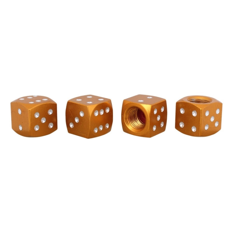 Universal 8mm Dice Style Aluminium Alloy Car Tire Valve Caps, Pack of 4, Dice Style 5, Dice Style 4, Dice Style, Dice Shape 5, Dice Style 5