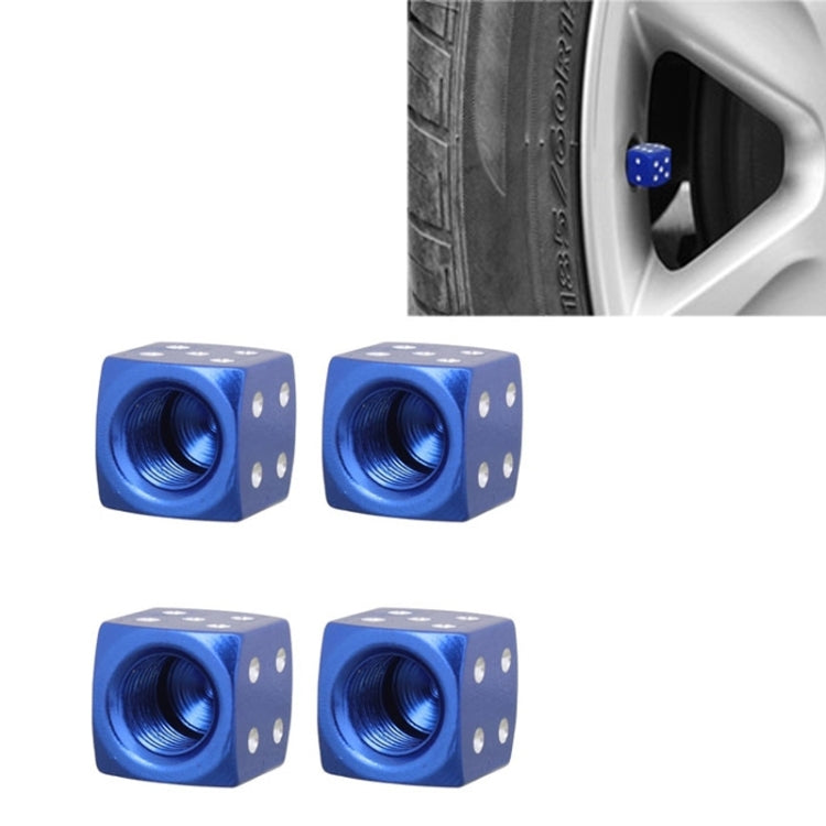 Universal 8mm Dice Style Aluminium Alloy Car Tire Valve Caps, Pack of 4, Dice Style 5, Dice Style 4, Dice Style, Dice Shape 5, Dice Style 5 – Aluminum Alloy Dice Style 4 Blue