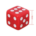 Universal 8mm Dice Style Plastic Car Tire Valve Caps, Pack of 4, Dice Shape 3, Dice Style 3