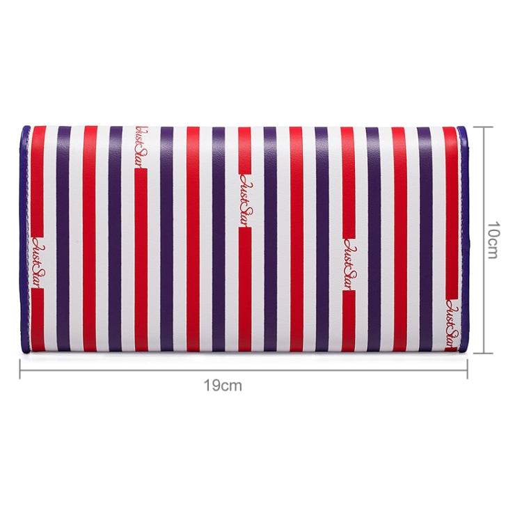Just Star 3-fold Dreamlike Pattern Printing Long Wallet, 3-fold Wallet – Leather