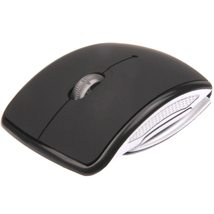 Wireless 2.4GHz 800-1200-1600dpi Snap-in Transceiver Folding Wireless Optical Mouse / Mice, 2.4GHZ (Black), 2.4GHZ (Red) – Durable Build, Easy to Use