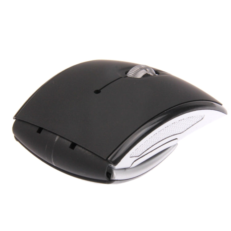 Wireless 2.4GHz 800-1200-1600dpi Snap-in Transceiver Folding Wireless Optical Mouse / Mice, 2.4GHZ (Black), 2.4GHZ (Red) – Durable Build, Easy to Use