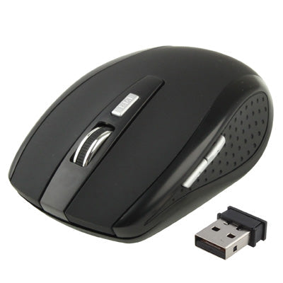 2.4 GHz 800~1600 DPI Wireless 6D Optical Mouse with USB Mini Receiver, Plug and Play, Working Distance up to 10 Meters – Durable Build, Easy to Use