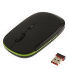 2.4GHz Wireless Ultra-thin Mouse, Black, Silver – Ultra-thin, Plug-and-play