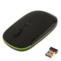 2.4GHz Wireless Ultra-thin Mouse, Black, Silver – Ultra-thin, Plug-and-play Black Black