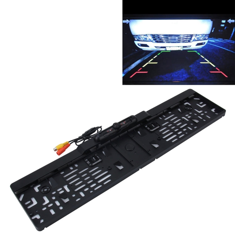 European Car License Plate Frame Rear View Camera, Size: 52.8cm x 12.6cm, European Car Camera European Car Camera