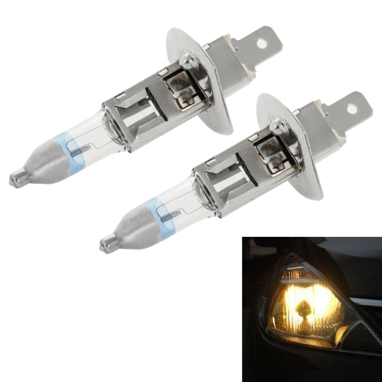 2 PCS H1 12V / 55W / 4300K / 1600lm Xenon Car Headlight Bulbs, Warm White, H1 H1