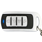 315MHz Metal Learning Code 4 Keys Remote Control for Car Garage Door (Black + Silver), 315MHz