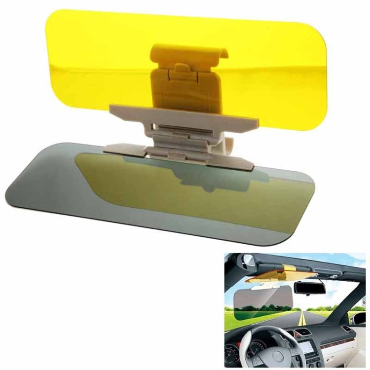 2 in 1 HD Car Anti-Glare Dazzling Goggle Day Night Vision Driving Mirror Sun Visors, Sun Visors Sun Visors