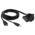 USB 2.0 & HDMI (Type-A) Male to Female Extension Cable, Length: 2m, USB 2.0 & HDMI (Type-A) Male to Female
