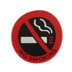 3 pcs Car Decoration No Smoking Sign Sticker, Size: 5x5 cm, No Smoking No Smoking