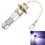 H3 50W 600LM 5500K White Light 10 SMD-2828-LEDs Car Foglight , Constant Current , DC12-24V, H3 H3