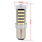 2 PCS 1157/BAY15D 12.6W 630LM 6500K White Light 2835 SMD 66 LED Car Brake / Steering Light, DC12V, 1157