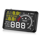 X3 Bluetooth 5.5 inch Car OBDII / EUOBD HUD Vehicle-mounted Head Up Display Security System, Support Speed & Fuel Consumption, Overspeed Alarm, Water Temperature, etc, X3 5.5 inch