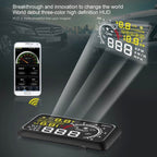 X3 Bluetooth 5.5 inch Car OBDII / EUOBD HUD Vehicle-mounted Head Up Display Security System, Support Speed & Fuel Consumption, Overspeed Alarm, Water Temperature, etc, X3 5.5 inch