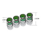 4 PCS 2.4 Bar Tire Pressure Detection Screw Cap, Tire Pressure Detection Screw Cap