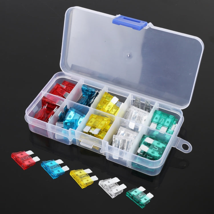 50 PCS 10A / 15A / 20A / 25A / 30A Blade Fuses Set for Car Vehicle, 50 PCS 50 PCS