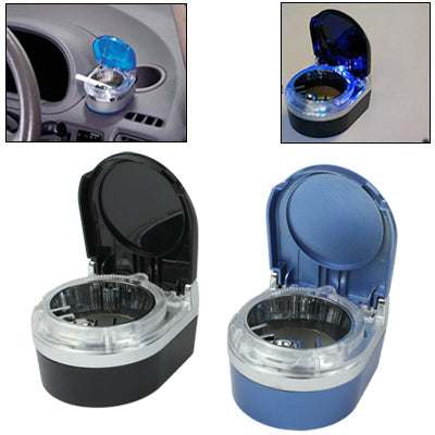 Portable LED Light Travel Car Vehicle Automobile Cigarette Ash Tray Ashtray (Random Color Delivery), LED Car Ashtray LED Car Ashtray