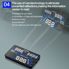 Q7 5.5 inch Car GPS HUD Vehicle-mounted Head Up Display Security System, Support Speed & Real Time & Altitude & Over Speed Alarm & Satellite Number, etc., Q7